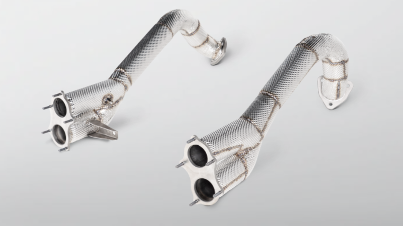 Photo of Akrapovic Link Pipe Set (Titanium) for the Porsche 718 GT4 - Image 1
